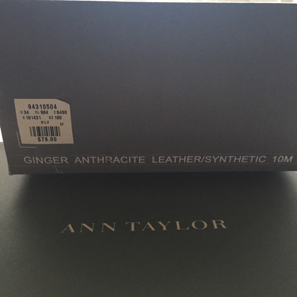 Ann Taylor Ginger Pewter Woven Knit Wedges - Picture 7 of 7